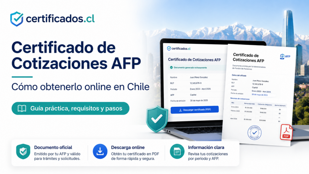 Certificado de Cotizaciones AFP