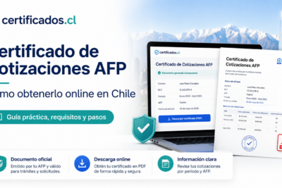 Certificado de Cotizaciones AFP