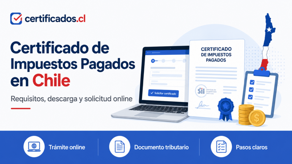 Certificado de Impuestos Pagados en Chile