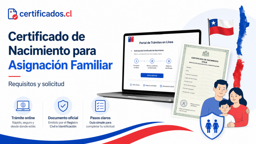 Certificado de Nacimiento para Asignación Familiar