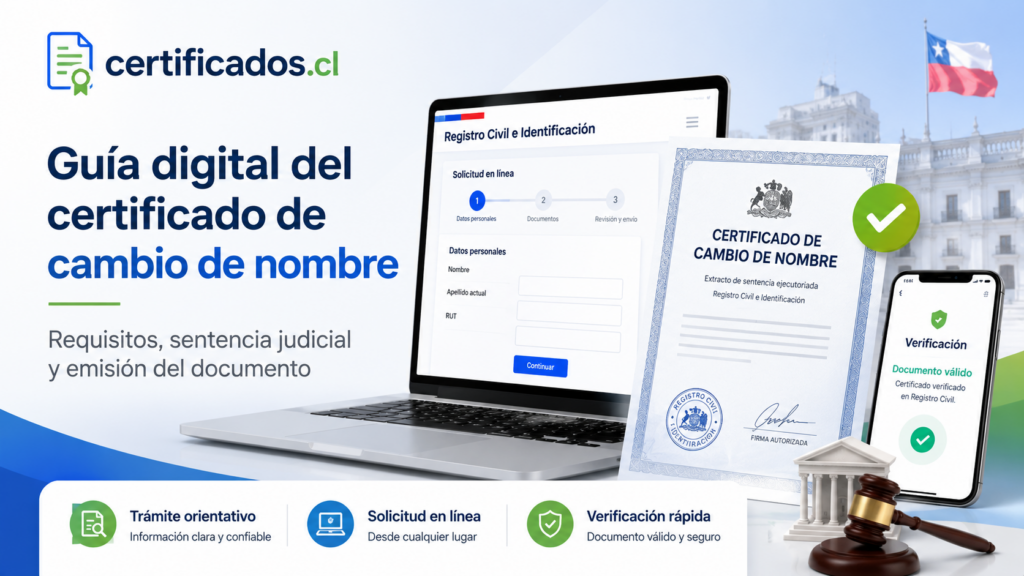 Certificado de cambio de nombre en Chile