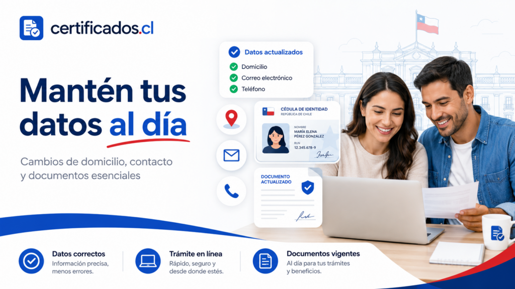 Cómo actualizar datos personales en Chile