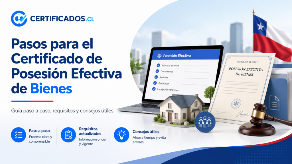 Pasos para el Certificado de Posesión Efectiva de bienes