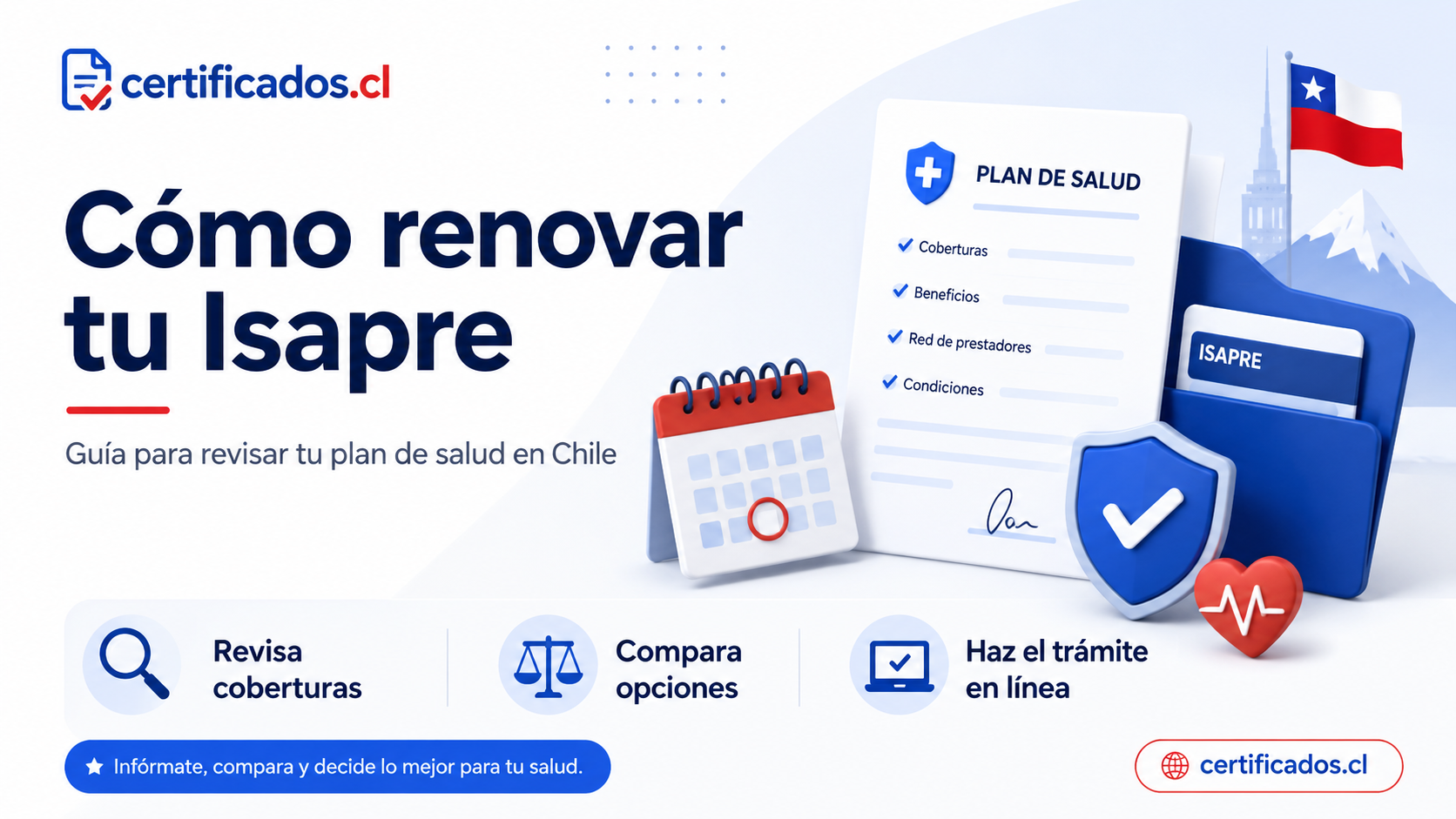 Requisitos para renovar o actualizar un plan de Isapre