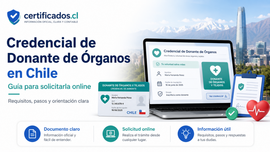 Credencial de Donante de Órganos en Chile