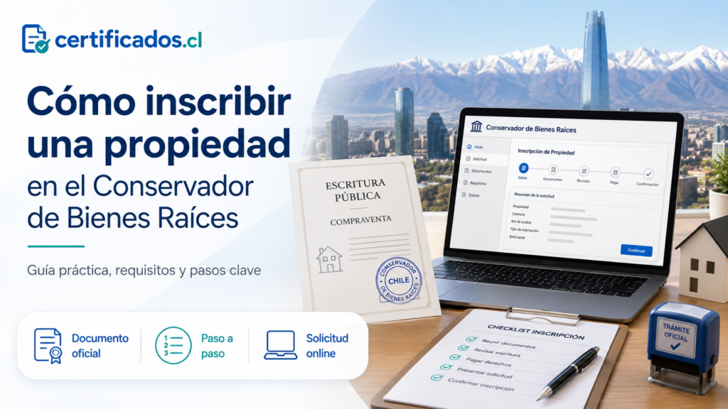 Cómo inscribir una propiedad en el Conservador de Bienes Raíces
