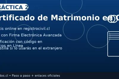 Certificado de Matrimonio en Chile: descarga gratis en Registro Civil, PDF con firma electrónica avanzada y código de verificación