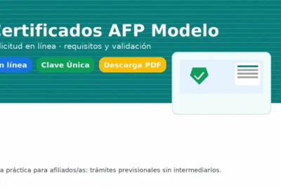 Certificados AFP Modelo: solicitud en línea, requisitos y validación — guía para afiliados en Chile