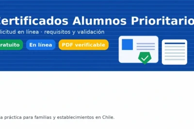 Certificados Alumnos Prioritarios: solicitud en línea, requisitos y validación — guía para familias y colegios