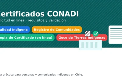Certificados CONADI: calidad indígena, registro de comunidades y copia de certificado — solicitud en línea y validación