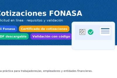 Certificado de cotizaciones FONASA: solicitud en línea, requisitos y validación — guía para trabajadores y empleadores