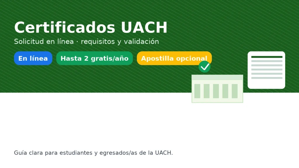 Certificados UACH: solicitud en línea, requisitos y validación — guía para estudiantes y egresados