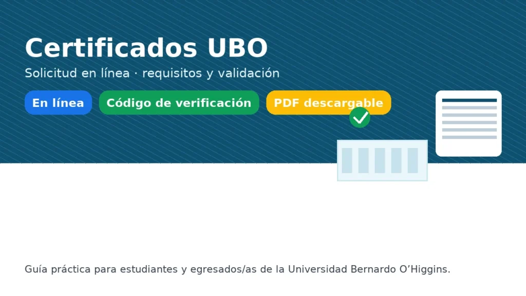 Certificados UBO: solicitud en línea, requisitos y validación — guía para estudiantes y egresados