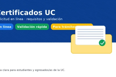 Certificados UC: solicitud en línea, requisitos y validación — guía para estudiantes y egresados