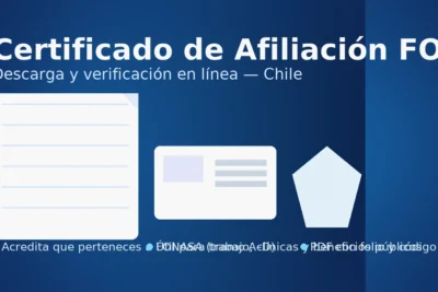 Certificado de Afiliación FONASA: descarga y verificación en línea en Chile
