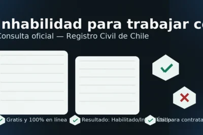 Inhabilidad para trabajar con menores en Chile: consulta oficial del Registro Civil