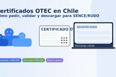 Certificados OTEC en Chile: cómo pedir, validar y descargar en línea (RUDO/SENCE)