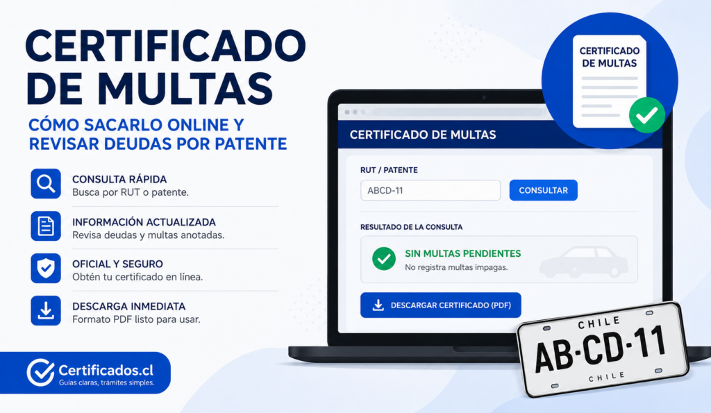 Certificado de multas en Chile