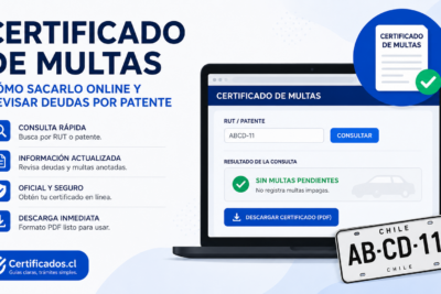 Certificado de multas en Chile