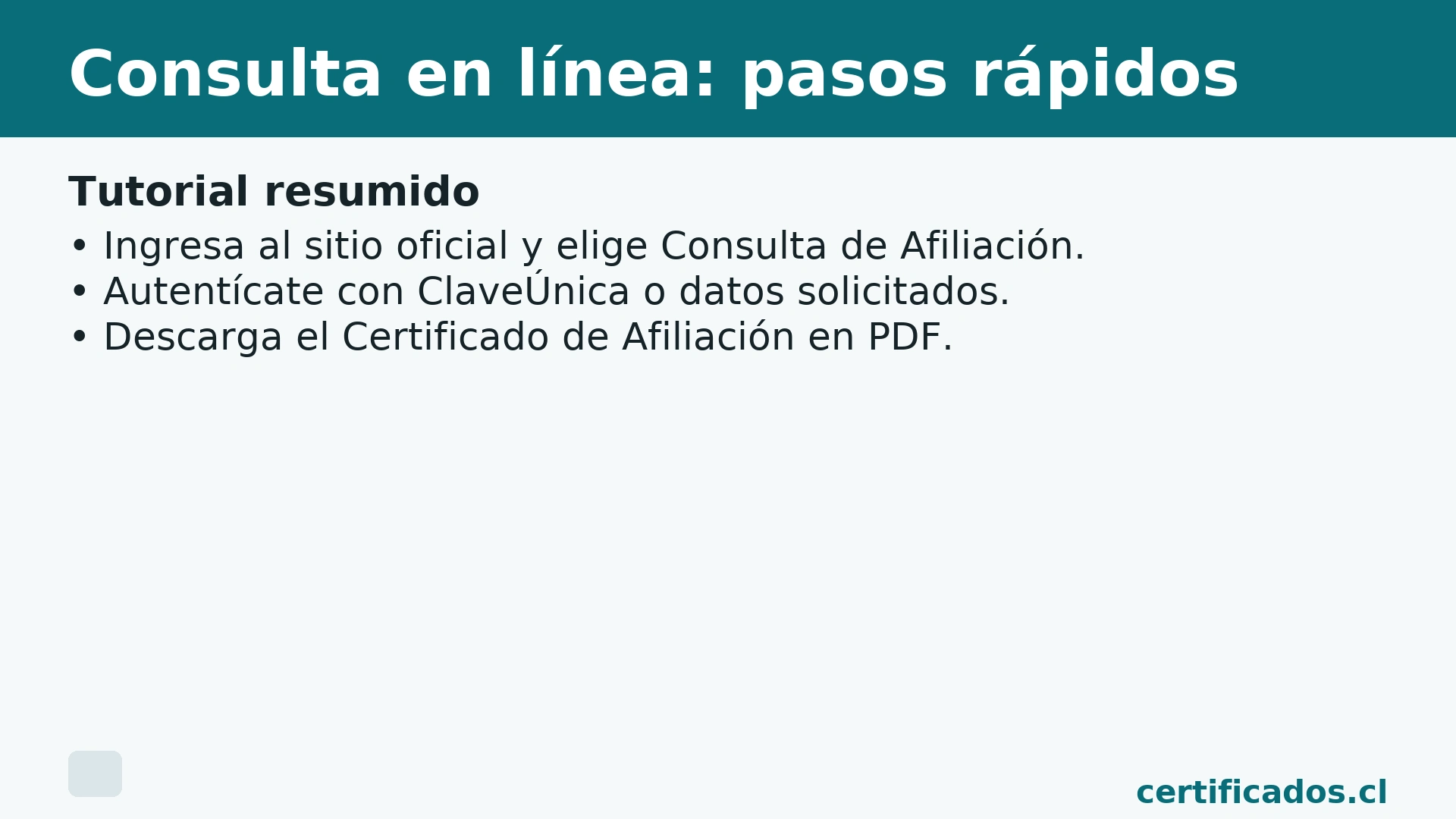 Pasos rápidos para consultar afiliación a FONASA con RUT en línea