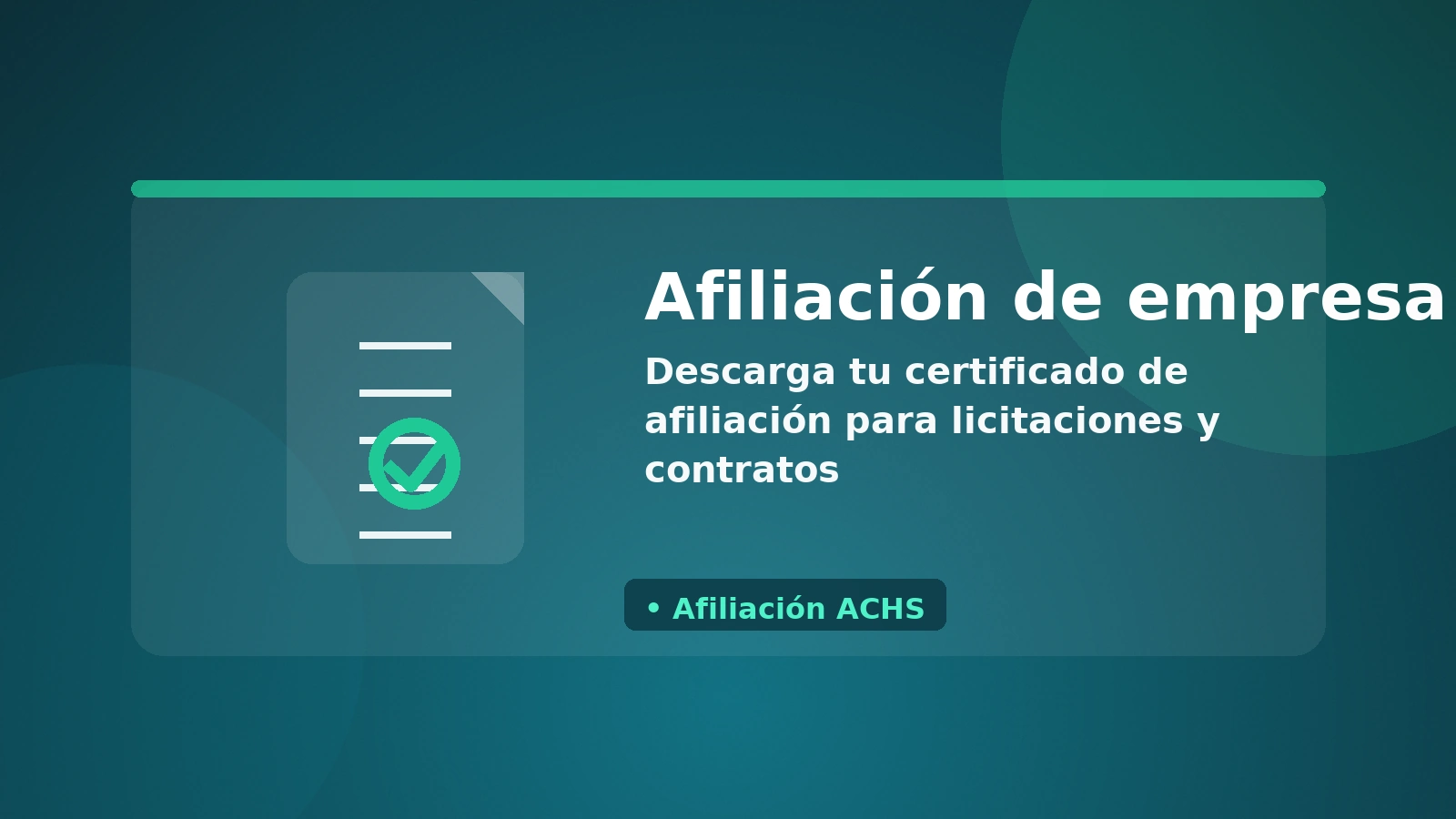 Certificado de afiliación de empresa ACHS – guía para descargar respaldo oficial.
