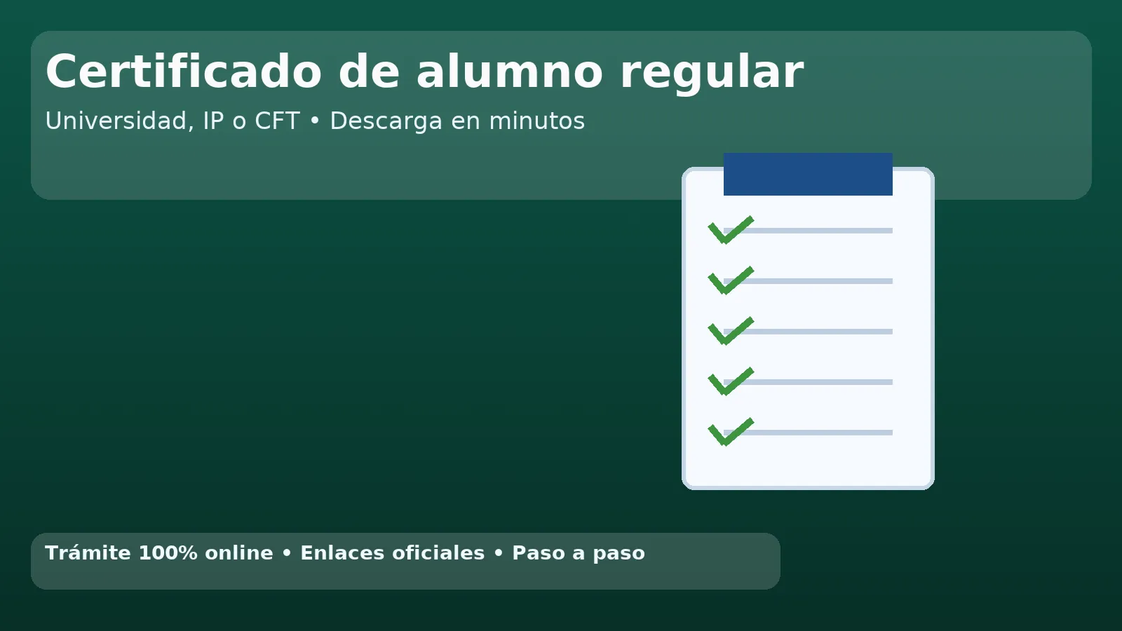 Certificado de alumno regular online – constancia vigente para estudios superiores y trámites