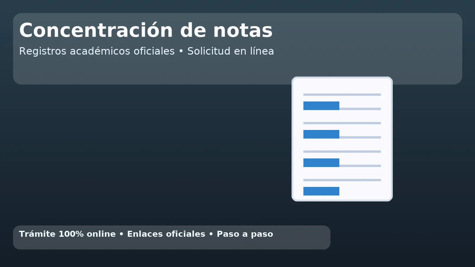 Concentración de notas en PDF – historial académico oficial para postulaciones y empleo