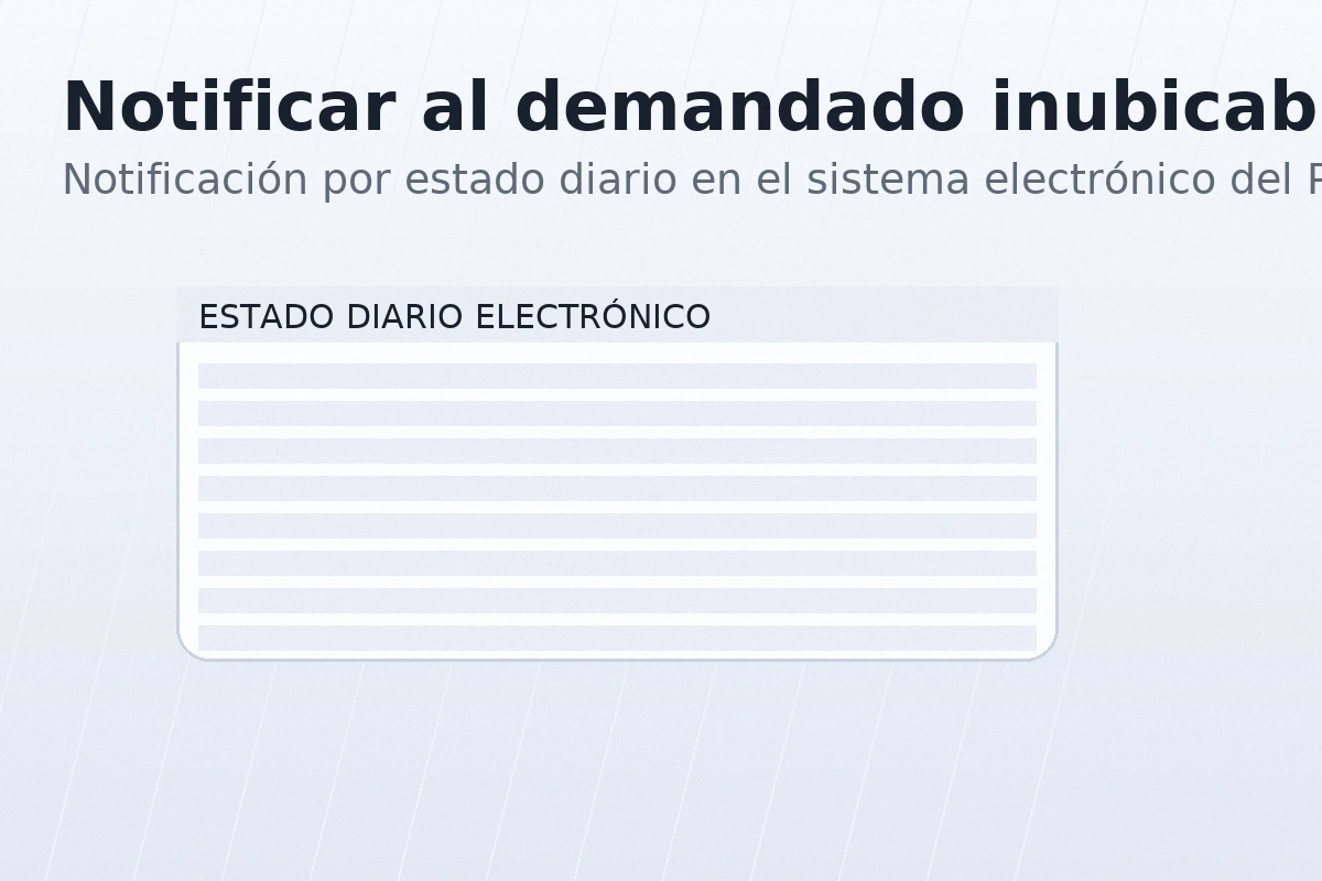 Notificación por estado diario en el sistema electrónico del Poder Judicial de Chile