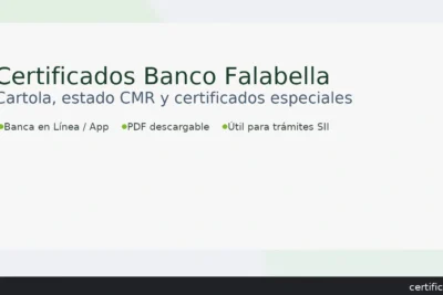Certificados Banco Falabella: cartola, estado de cuenta CMR y certificados especiales; descarga en Banca en Línea o App — certificados.cl