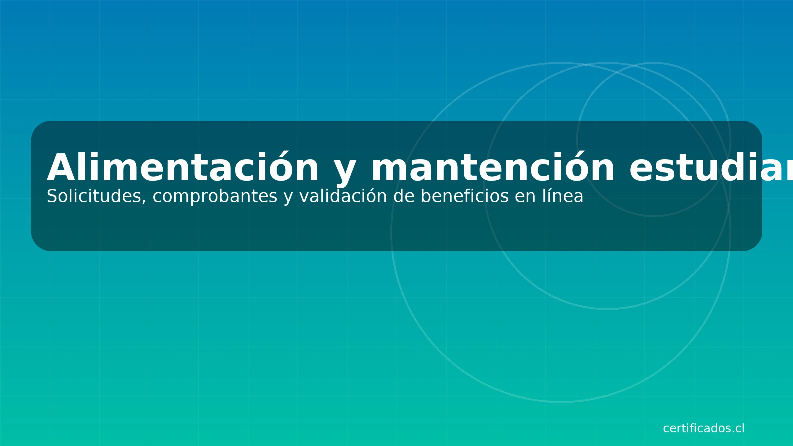 Alimentación y mantención JUNAEB: solicitudes, comprobantes y validación online.