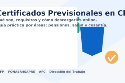 Certificados previsionales en Chile: guía para descargar online (AFP, FONASA/ISAPRE, AFC y Dirección del Trabajo)