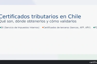 Certificados del SII más usados: inicio de actividades, situación tributaria/residencia fiscal y deuda tributaria — certificados.cl