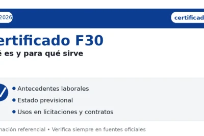 Certificado F30 en Chile: qué es y para qué sirve (Dirección del Trabajo)