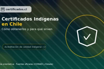 Certificados indígenas en Chile: acreditación de calidad indígena CONADI y requisitos