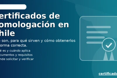 Certificados de homologación en Chile: qué son y cómo obtenerlos paso a paso