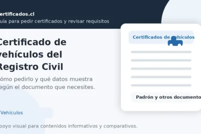 Certificado de vehículos del Registro Civil: cómo pedirlo y qué datos muestra