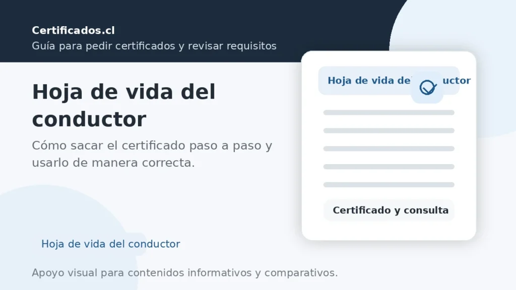 Hoja de vida del conductor: cómo sacar el certificado paso a paso en Chile