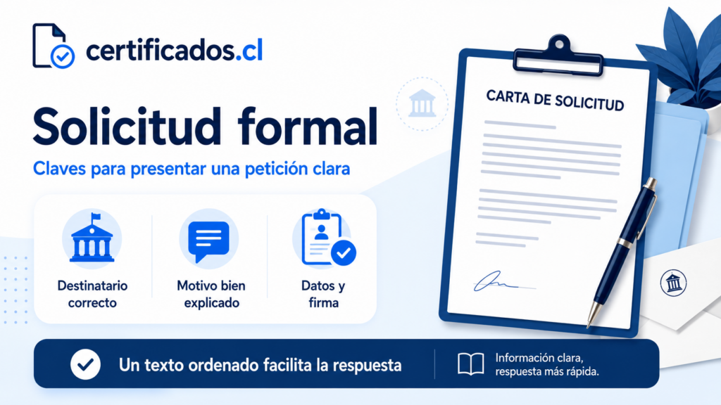 Carta de solicitud en Chile
