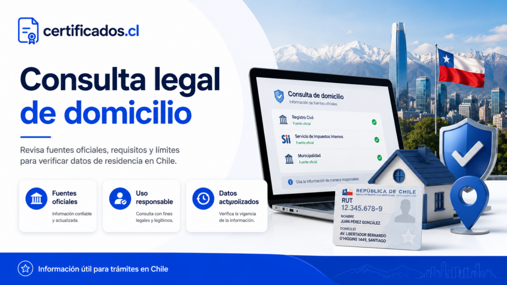 Cómo consultar un domicilio por RUT en Chile