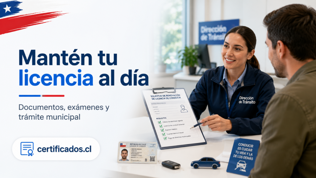 Renovación de licencia de conducir en Chile