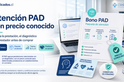 Bono PAD de Fonasa con precio conocido
