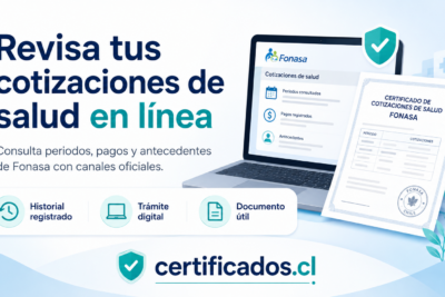 Certificado de cotizaciones Fonasa