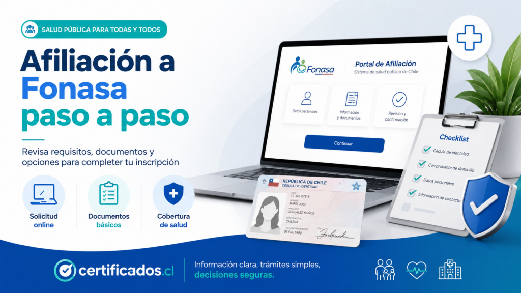 Cómo afiliarse a Fonasa