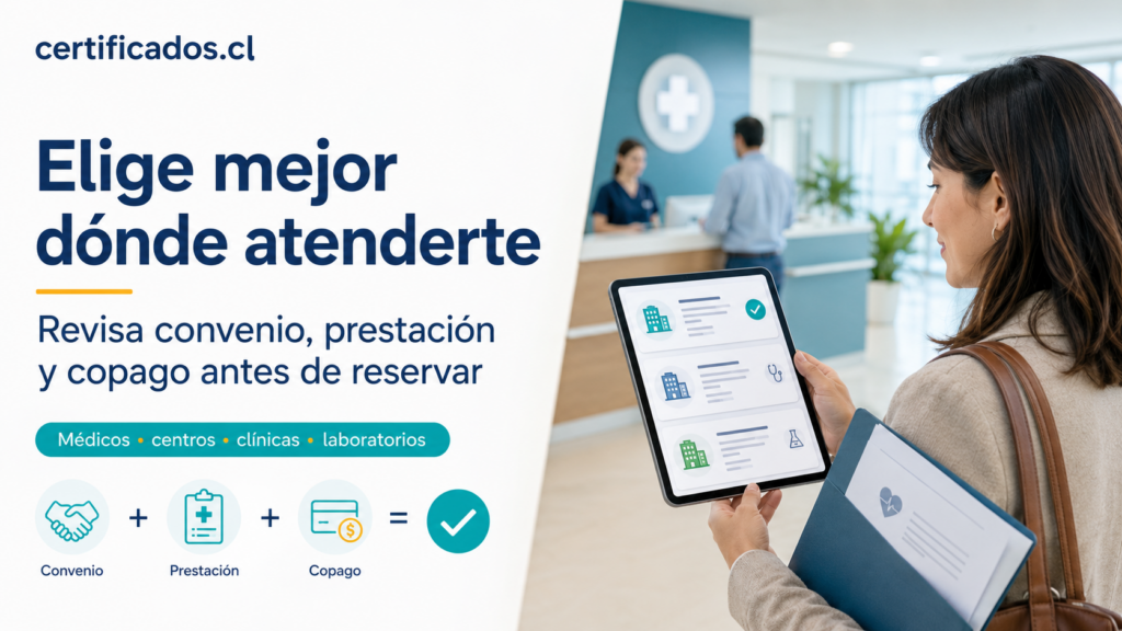 Cómo elegir médicos, centros y clínicas en convenio con Fonasa