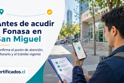Cómo verificar el punto de atención de Fonasa en San Miguel antes de trasladarse