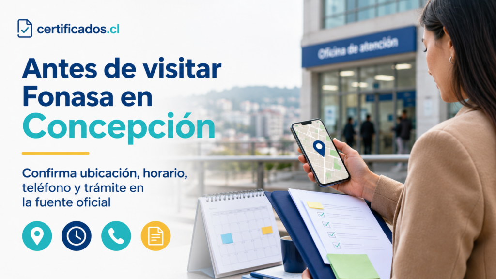 Cómo verificar la atención de Fonasa en Concepción antes de acudir