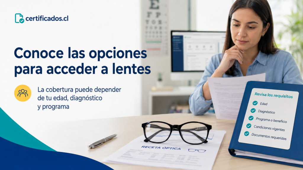 Opciones de acceso a lentes ópticos mediante Fonasa y programas de salud