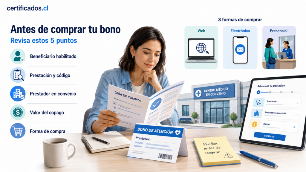 Puntos importantes para comprar un bono Fonasa y revisar sus requisitos