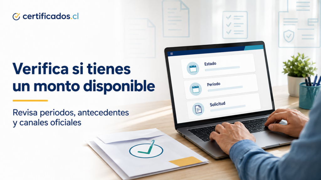 Verificación de un monto disponible por cotizaciones de salud en Fonasa