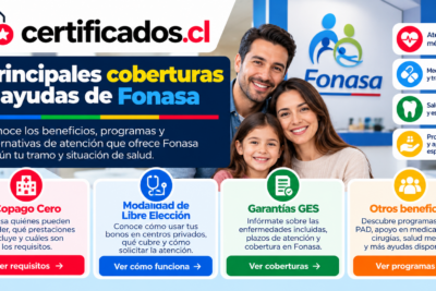 Coberturas de salud de Fonasa, Copago Cero, GES, medicamentos y otros beneficios disponibles en Chile.